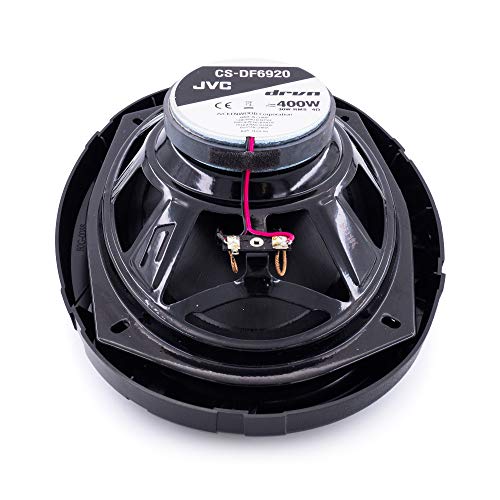 JVC CS-DF6920 DRVN Series 6x9 inch 2-Way 400 Watt Car Speakers (Coaxial) - Set of 2 (Black) with Powerful Sound and Tough Looking Design JVC CS-DF6920 DRVN Series 6x9 inch 2-Way 400 Watt Car Speakers (Coaxial) - Set of 2 (Black) with Powerful Sound and Tough Looking Design